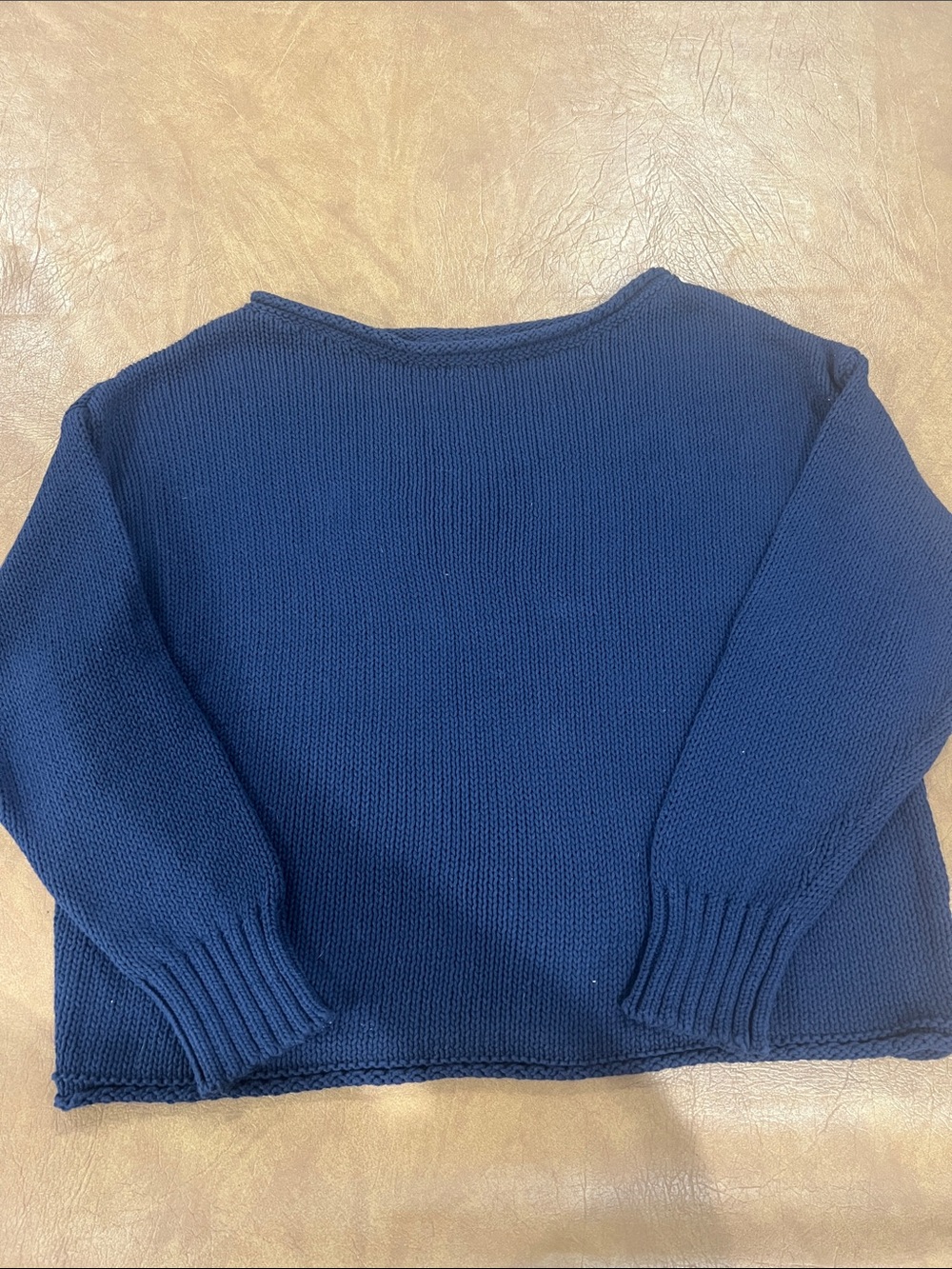 Everyday Navy Crewneck Knit Sweater - Women